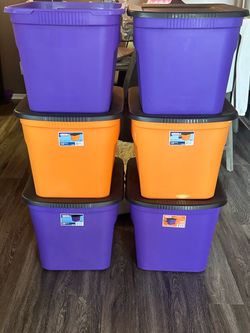 Halloween Storage Totes (Set of 6)