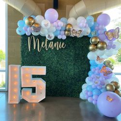 Marquee Letters Numbers Backdrop Wedding Baby Shower Birthday 