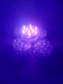 5 led multicolor puk lights