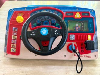 Toys-Melissa + Doug Paw Patrol Wood Dashboard Steering Wheel toy