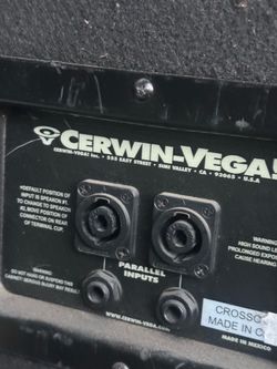 Dj system cerwin vega peavy