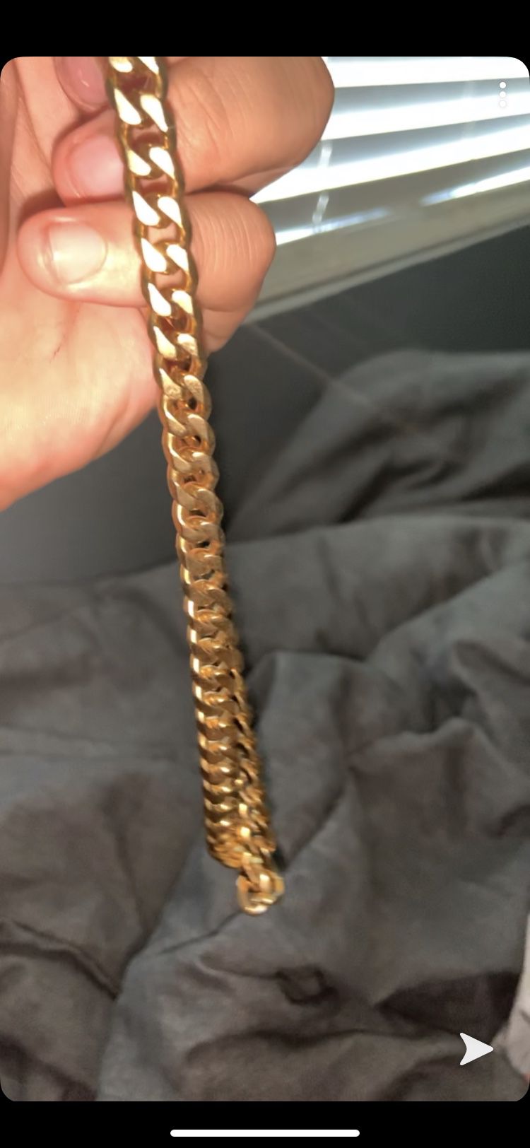 18k gold plated on steel chain (WILL TRADE)