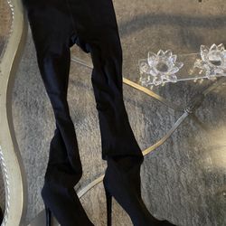 Fashion Nova Booties With Attached Leggings Size 6