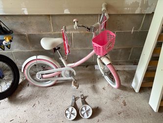Pink Segway Ninebot 14-Inch Kids Bicycle with Training Wheels