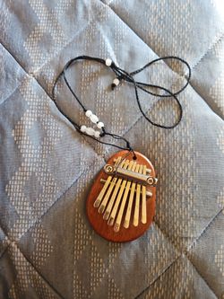 Mini Kalimba Necklace Thumb Piano