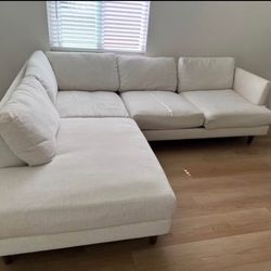 White sectional couch
