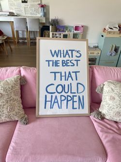 Wall Art - Motivational Positive Typography Wall Art - What’s The Best That Could Happen