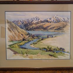 Roy J Dickison New Zealand Watercolor Painting