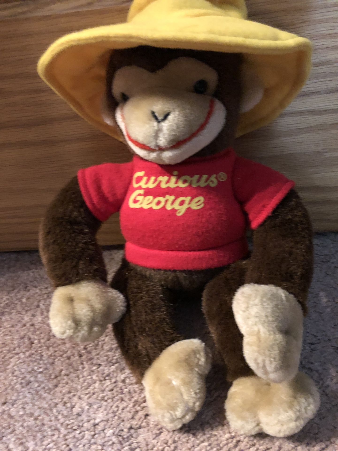 Vintage Gund 1990 Curious George Plush Doll