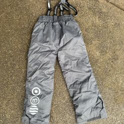 Minymo Gray Overall Ski Bib For Kids