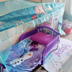 Frozen Princess Bed Comes With Mattress And Sheets Also Elsa RUG 