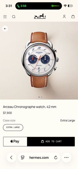 Arceau Chronographe Watch, 42 mm