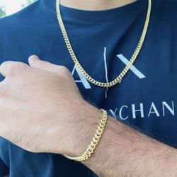 Cuban Chain And Bracelet