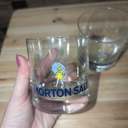 Set Of Morton Salt Drinking Glasses