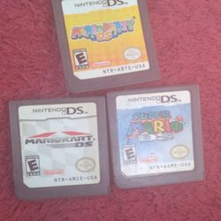 3 Nintendo DS Mario Games
