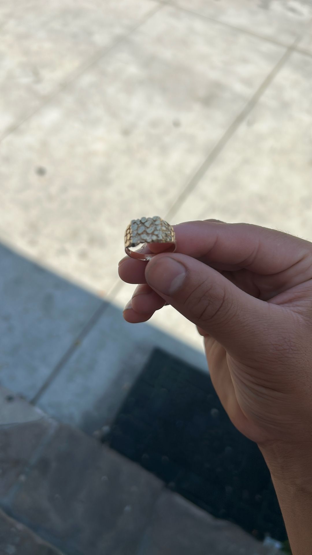 14k Gold Nugget Ring
