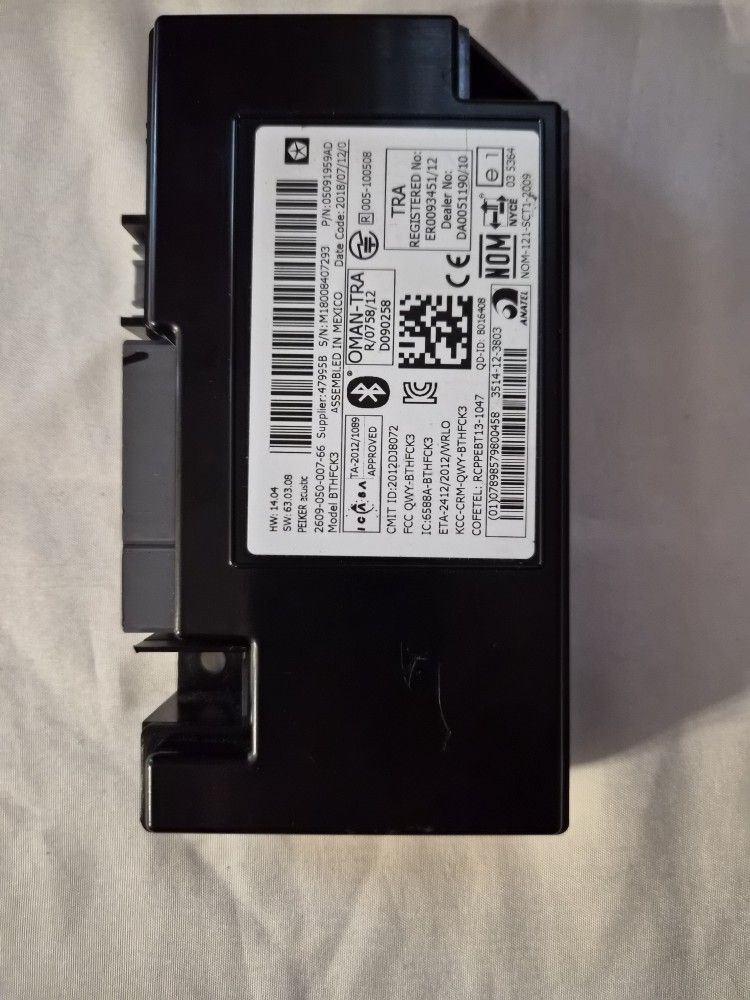 Communication Control Module Computer    P/N0(contact info removed)AD