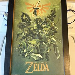 The legend of Zelda wall decor from video game