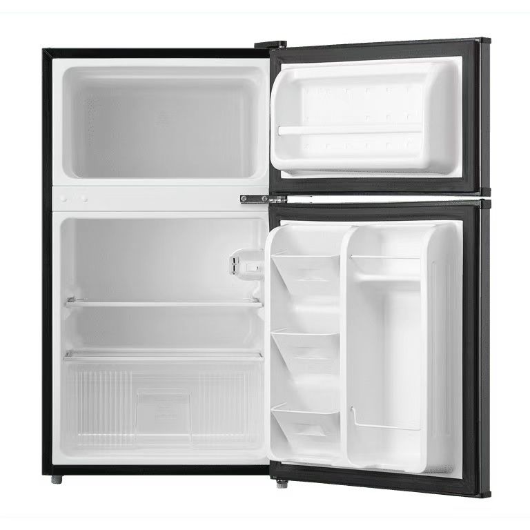 Mini double-door refrigerator,open box