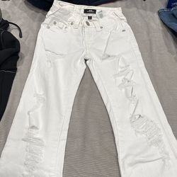 True Religion white jeans