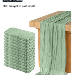 24 Sage Table Runners 