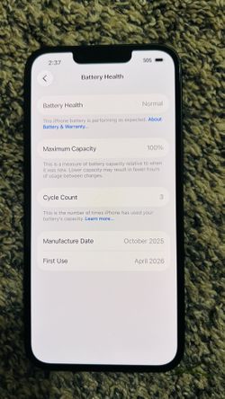 iPhone 16 e mint open boxed