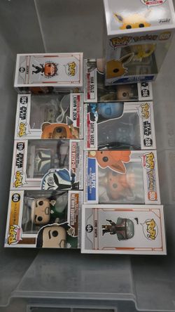 Box of Funko pops as package