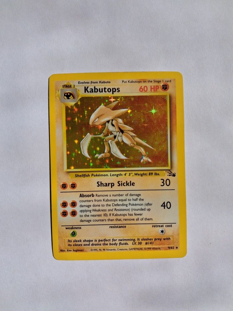 Pokemon Kabutops Fossil