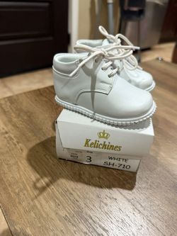 Baby Boy White Dressy Shoes