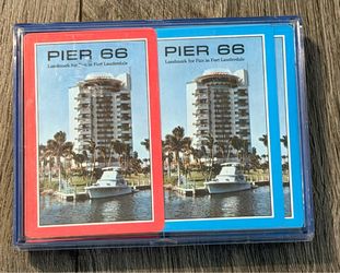 Pier 66 Hotel Marina Fort Lauderdale FL 2 Pack of Playing Cards Souvenir