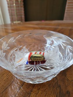Crystal Cup, With Authentic Glass Italian Candy.
