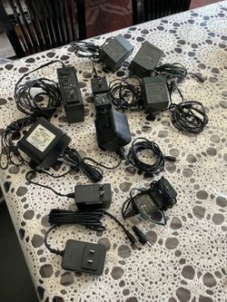 Lot of Panasonic, Netgear, Westell, Actiontec AC/DC Power Adapters $4 each