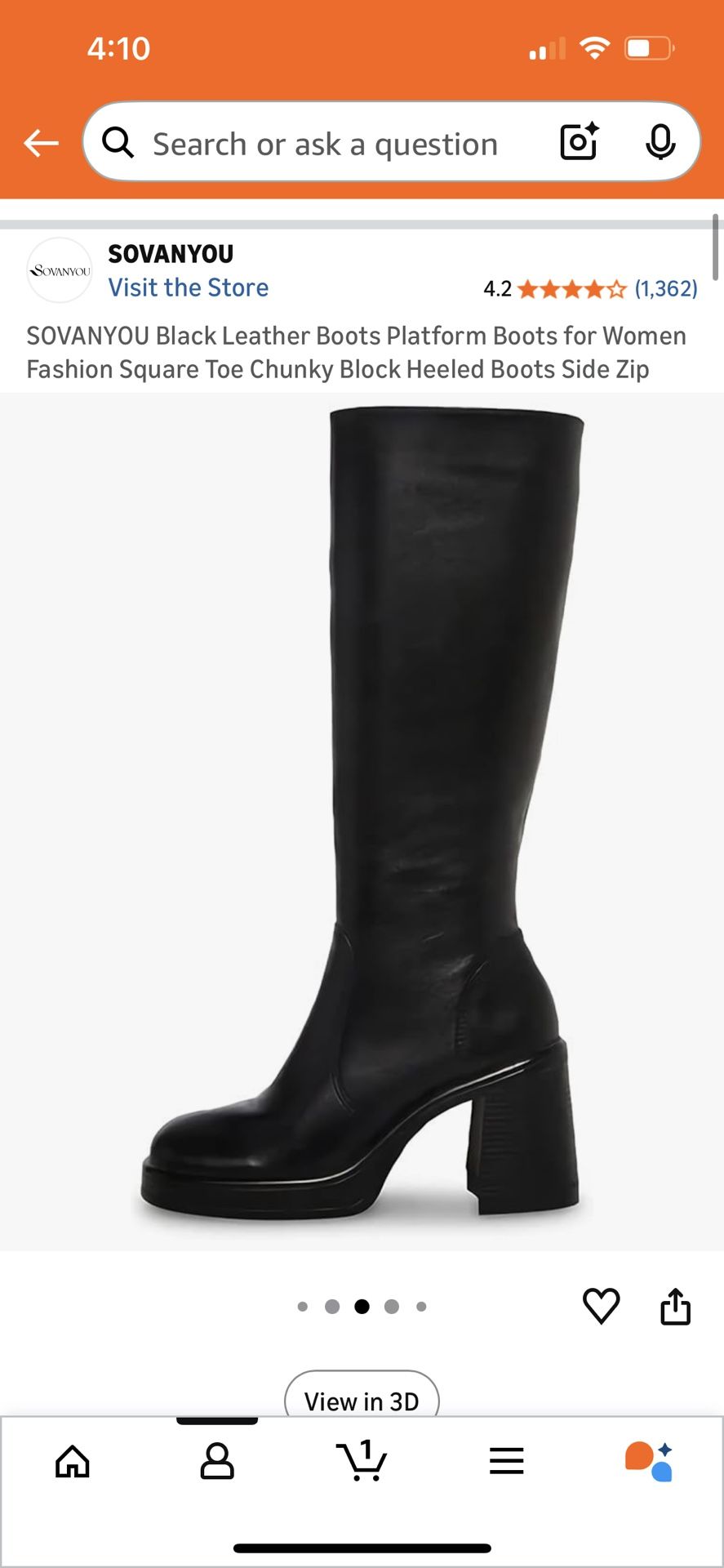 Knee High Black Boots