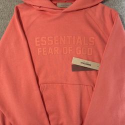 Essentials, pink, and orange hoodie