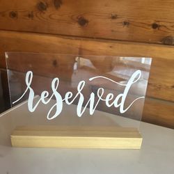 Reserved Sign