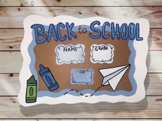 Back to School Sign Hand Painted