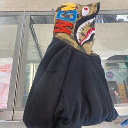 BAPE Shark Full Zip Hoodie Camo Hood