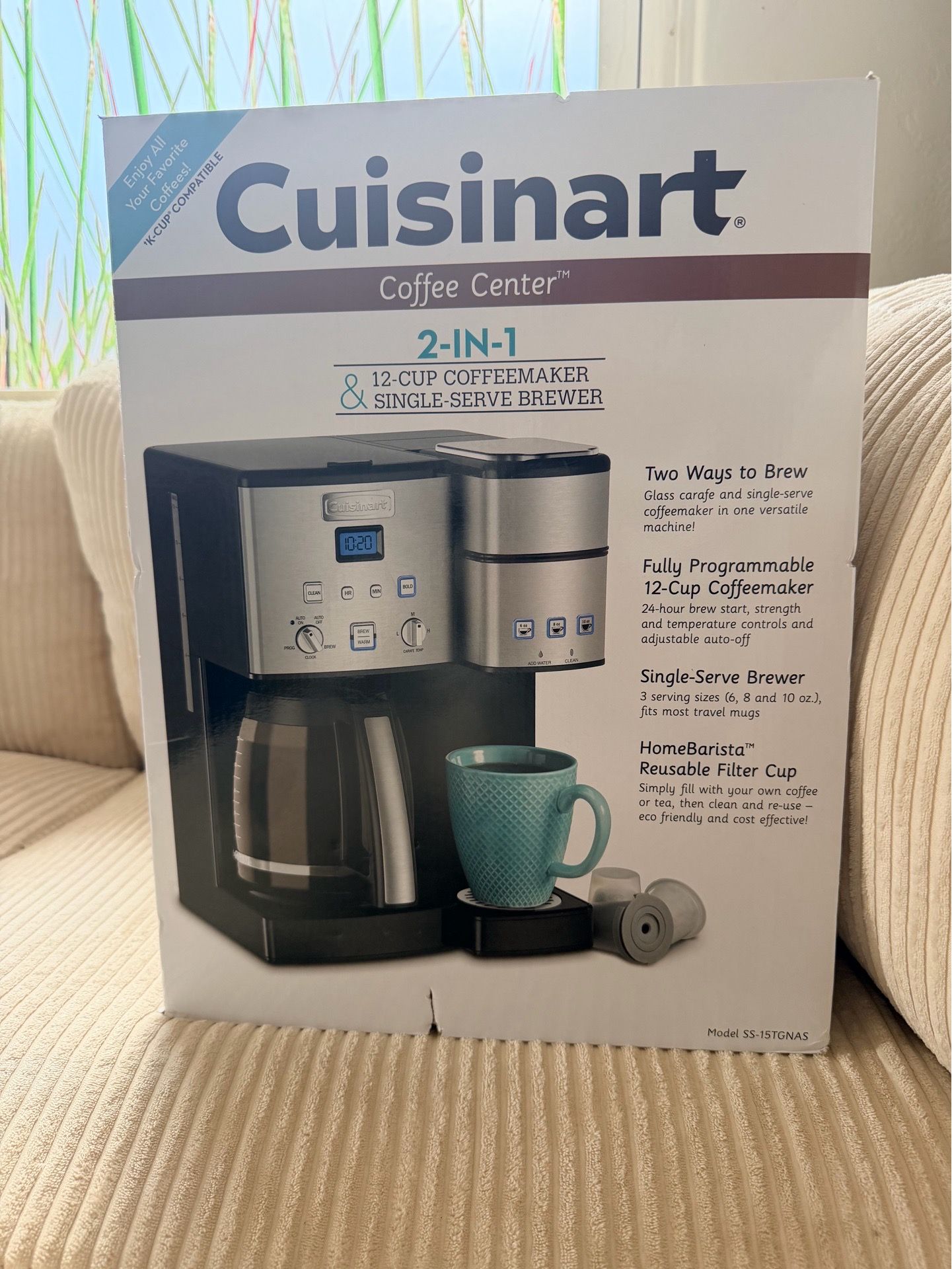 Cuisinart Coffee Center 12 Cup Coffeemaker and Single-Serve Brewer Stainless Steel