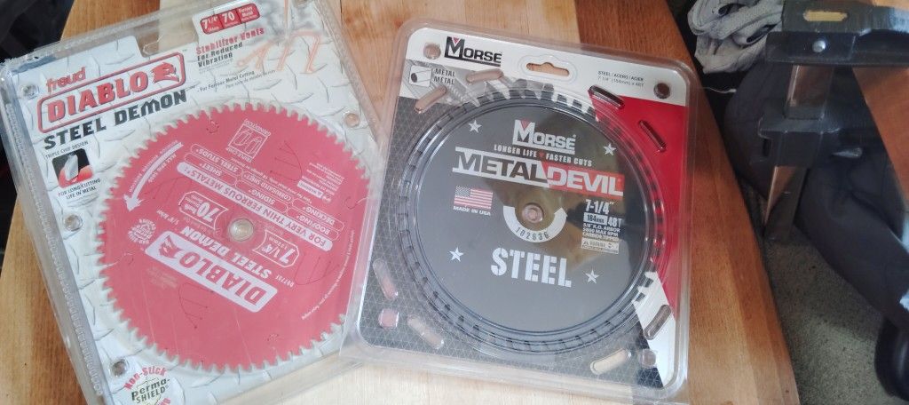 Circular Saw Blade 7 1/4inch METAL DEVIL & DIABLO STEEL DEMON BLADES