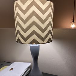  Chevron End Table Desk Lamp 