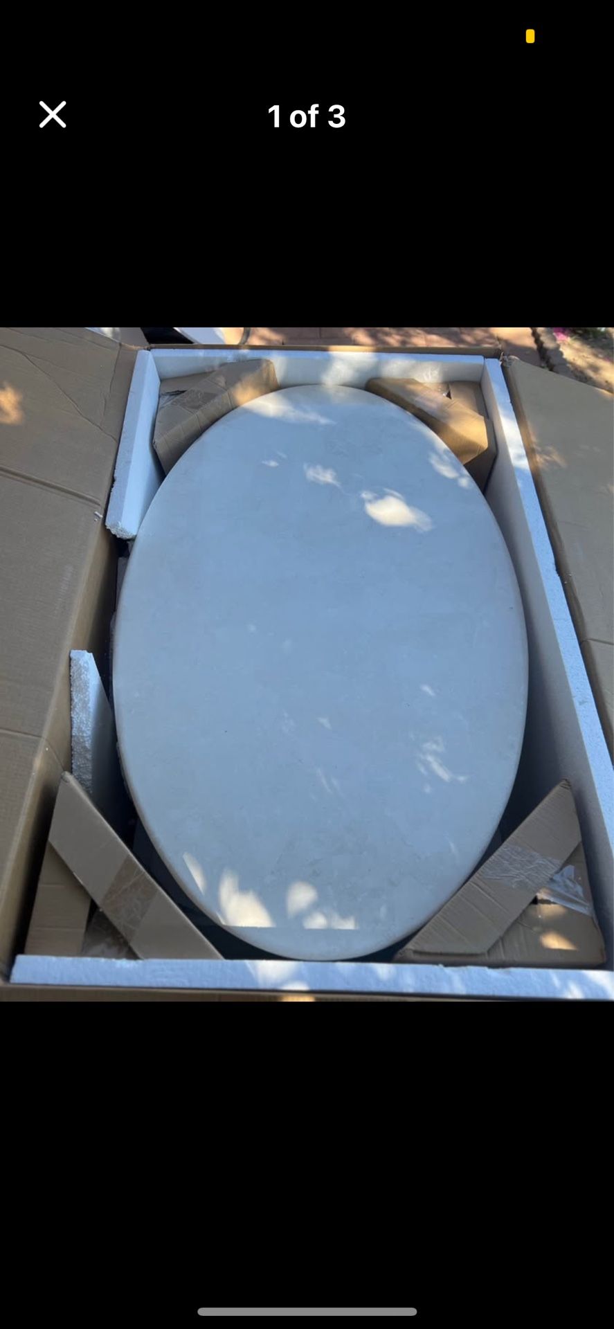 Indoor/outdoor Stone Coffee Table 