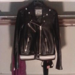 LEVIS BLACK LABEL WMNS LEATHER JACKET