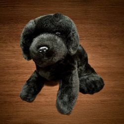 AURORA WORLD PLUSH BLACKIE THE BLACK LABRADOR STUFFED ANIMAL 9” 