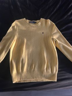 Yellow polo sweatshirt