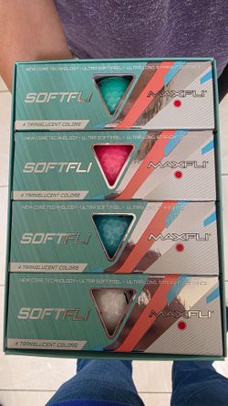 NEW Maxfli SoftFli Golf Balls 12 Pack - 4 Translucent Colors - 35 Compression