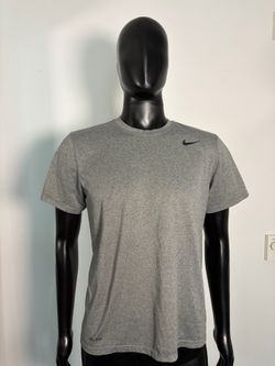 Nike Dri-Fit Legend Fitness Short Sleeve T-Shirt (Grey Gray / Men’s Large) for Workout, Running, Gym
