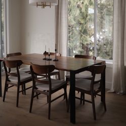 Black walnut dining table