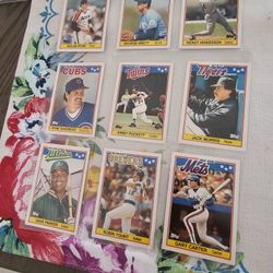 '88 Topps Mini Stars Baseball Cards Lot Of Only Hall Of Famers 