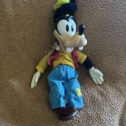 Disney Parks 16” Disney Goofy Vinyl Head Hands Feet Plush With Tags