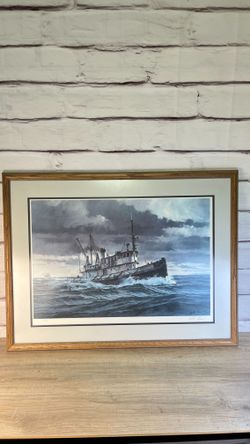 William Ryan Arthur Foss Ship Boat Art Seattle Local Artist Signed